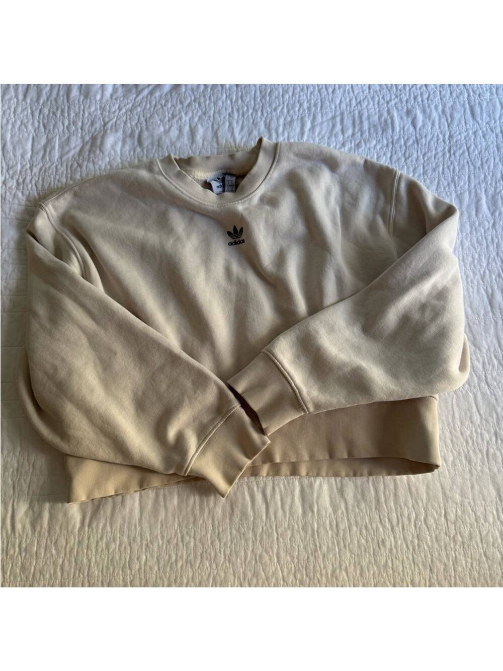 Adidas Beige Crewneck Sweatshirt